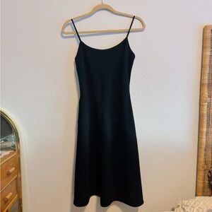 Vintage Banana Republic Classic Black Midi Dress